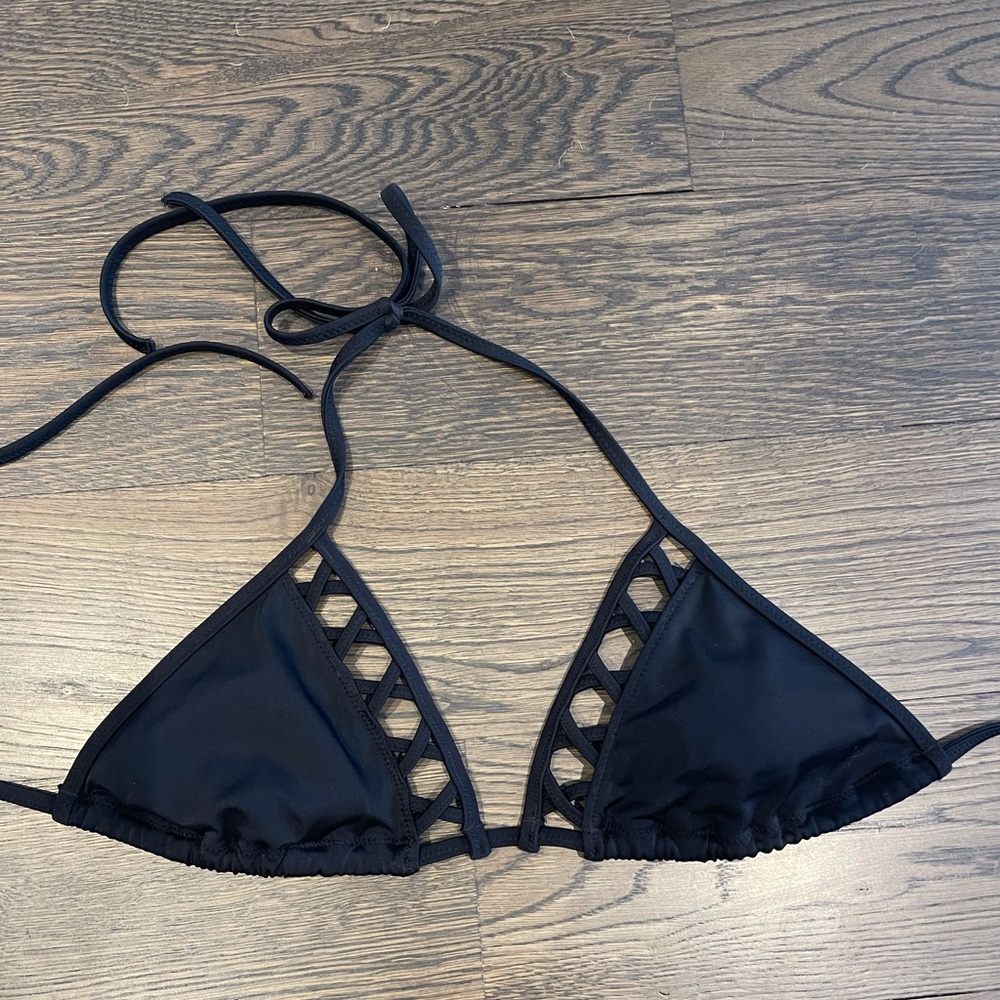 Black Triangle Bikini Top